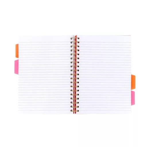 Spirálfüzet, B5, vonalas, 100 lap, PUKKA PAD "Floral Project Book", vegyes minta