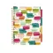 Spirálfüzet, B5, vonalas, 100 lap, PUKKA PAD "Colour Wash Project Book", vegyes minta