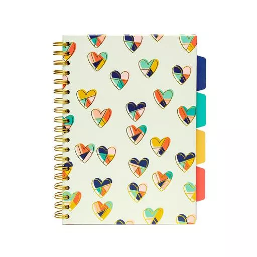 Spirálfüzet, B5, vonalas, 100 lap, PUKKA PAD "Floral Love Project Book", vegyes minta
