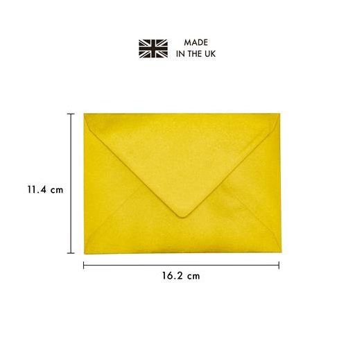 Boríték, C6, szilikonos, PUKKA PAD "Gold", arany