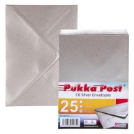   Boríték, C6, szilikonos, PUKKA PAD "Silver", ezüst
