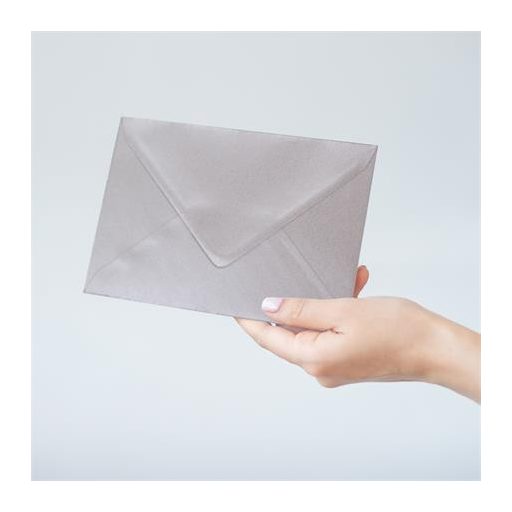 Boríték, C6, szilikonos, PUKKA PAD "Silver", ezüst