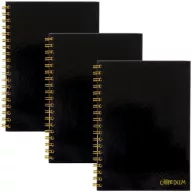   Spirálfüzet, B5, vonalas, 80 lap, FSC, PUKKA PAD "Carpe Diem", fekete