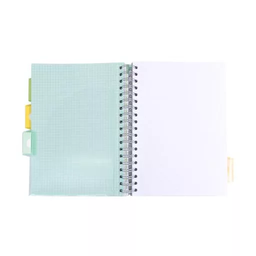 Spirálfüzet, B5, PUKKA PAD "Study book", szürke