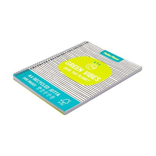 Spirálfüzet, A4+, vonalas, 100 lap, PUKKA PAD "Planet Jotta", vegyes szín