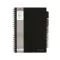 Spirálfüzet, A4, vonalas, 125 lap, PUKKA PAD "Black project book", fekete
