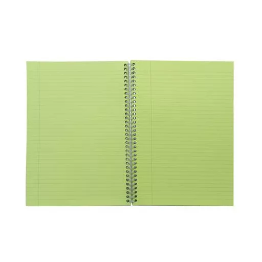 Spirálfüzet, A4, vonalas, 100 lap, PUKKA PAD "Irlen Jotta Green"