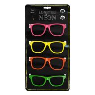   Szemüveg, UV fényben fluoreszkáló, műanyag, neon színek