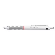   Golyóstoll, 0,8 mm, nyomógombos, fehér tolltest, ROTRING "Tikky", kék