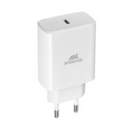   Hálózati töltő, 1xUSB-C, 30W RIVACASE "PS4193", fehér