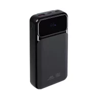   Hordozható akkumulátor, beépített kábellel, 20000mAh, RIVACASE "VA2221", fekete
