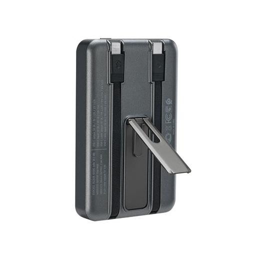 Hordozható akkumulátor, mágneses (vezeték nélküli), 10000mAh, RIVACASE "VA2608"