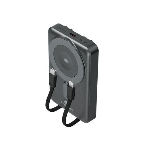 Hordozható akkumulátor, mágneses (vezeték nélküli), 10000mAh, RIVACASE "VA2608"