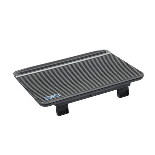 Notebook állvány, hűtőventilátorral, 15,6", RIVACASE "5555", ezüst