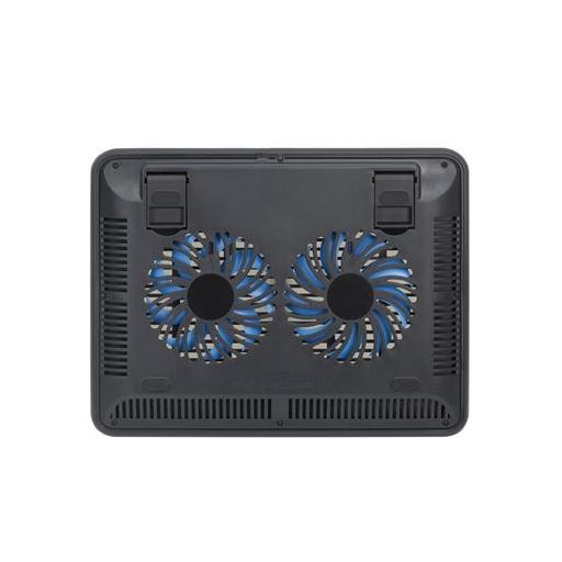 Notebook állvány, hűtőventilátorral, 15,6", RIVACASE "5555", ezüst