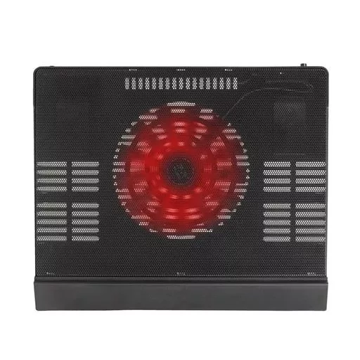 Notebook állvány, hűtőventilátorral, 17,3", RIVACASE "5556", fekete