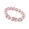 Karkötő SWAROVSKI® gyöngyből, rózsaszín, fehér rondella kristály, ART CRYSTELLA, M
