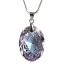 Nyaklánc, ovális formájú, ametiszt lila SWAROVSKI® kristállyal, 16 mm ART CRYSTELLA®