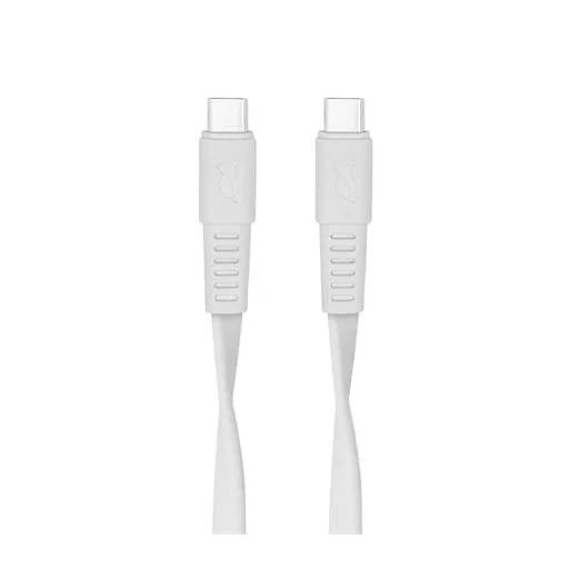 USB kábel, USB-C - USB-C, 1,2 m, RIVACASE "PS6005", fehér