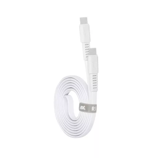USB kábel, USB-C - USB-C, 1,2 m, RIVACASE "PS6005", fehér