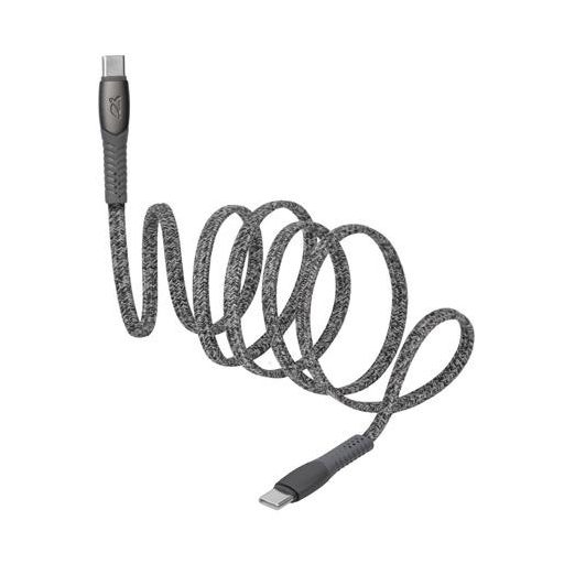 USB kábel, USB-C - USB-C, 1,2 m, RIVACASE "PS6105", szürke