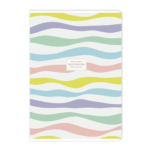 Füzet, tűzött, A4, vonalas, 40 lap, SHOLYARYK "Notebook", vegyes