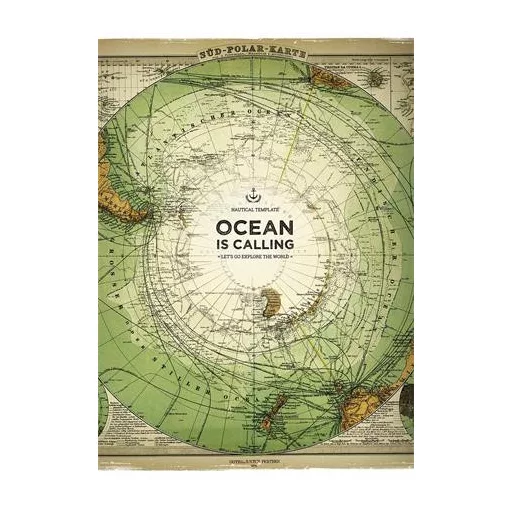 Füzet, tűzött, A4, kockás, 40 lap, SHKOLYARYK "Ocean is Calling", vegyes