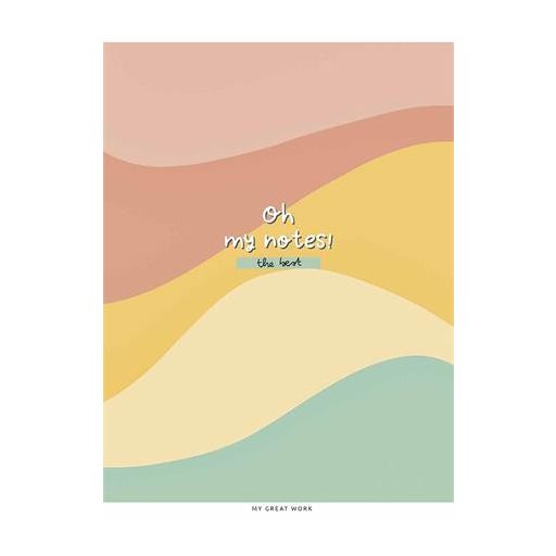 Füzet, tűzött, A5, kockás, 48 lap, SHKOLYARYK "Oh my notes", vegyes