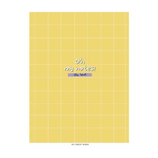 Füzet, tűzött, A5, kockás, 48 lap, SHKOLYARYK "Oh my notes", vegyes