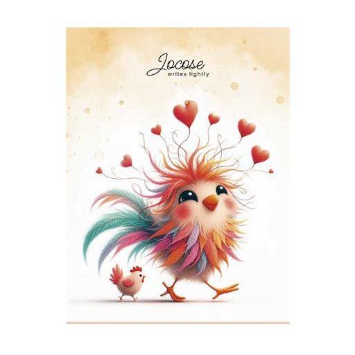 Füzet, tűzött, A5, vonalas, 48 lap, SHKOLYARYK "Writes lightly", vegyes