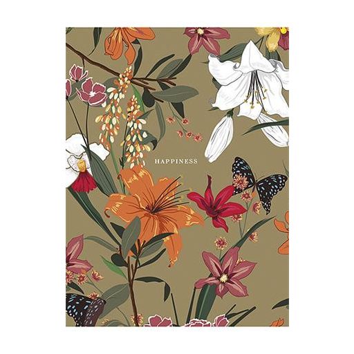 Füzet, tűzött, A5, vonalas, 80 lap, SHKOLYARYK "Happiness", vegyes