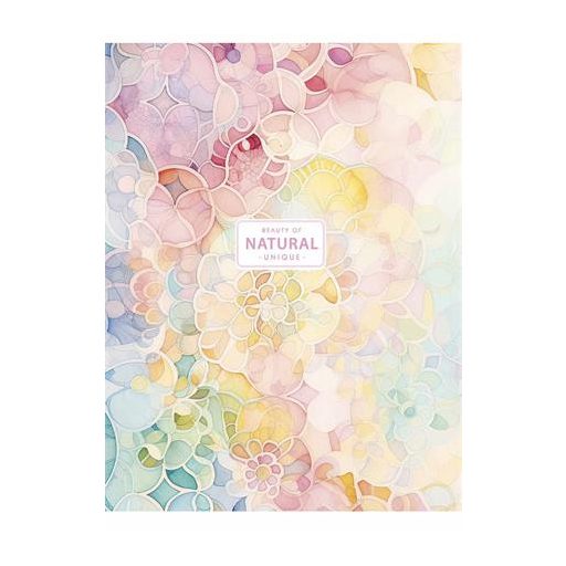 Füzet, tűzött, A5, vonalas, 80 lap, SHKOLYARYK "Natural", vegyes