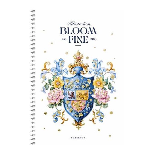 Spirálfüzet, A5, kockás, 80 lap, SHKOLYARYK, "Made with love", vegyes