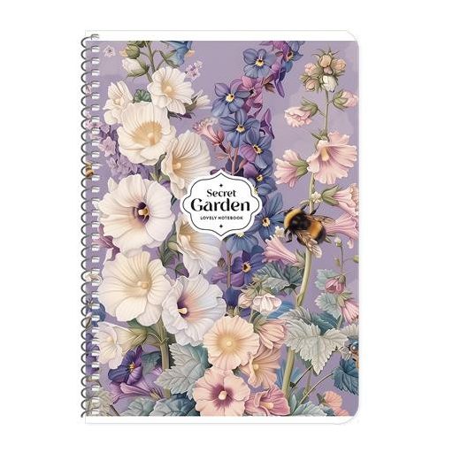 Spirálfüzet, A5, kockás, 80 lap, SHKOLYARYK, vegyes