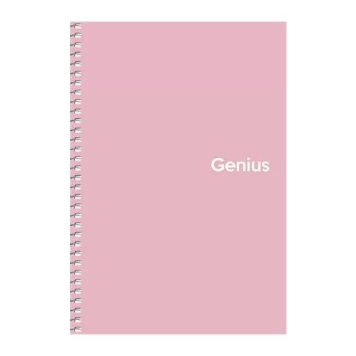 Spirálfüzet, A5, kockás, 80 lap, PP borító, SHKOLYARYK "Genius Pastel", vegyes