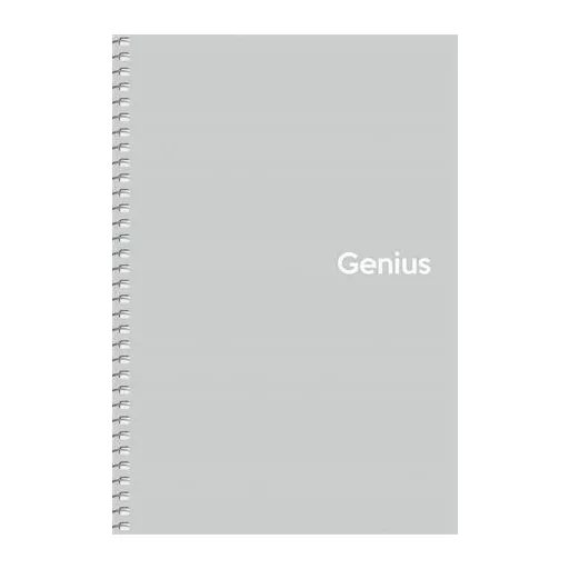 Spirálfüzet, A5, kockás, 80 lap, PP borító, SHKOLYARYK "Genius Pastel", vegyes