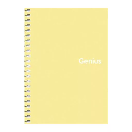 Spirálfüzet, A6, kockás, 80 lap, PP borító, SHKOLYARYK "Genius Pastel", vegyes