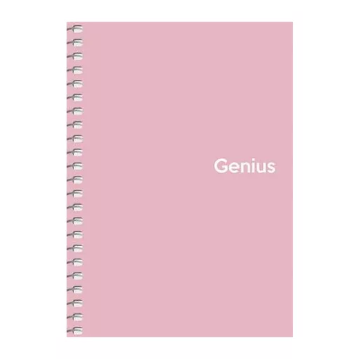 Spirálfüzet, A6, kockás, 80 lap, PP borító, SHKOLYARYK "Genius Pastel", vegyes