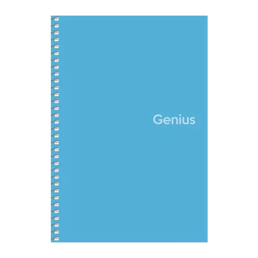 Spirálfüzet, A5, kockás, 80 lap, PP borító, SHKOLYARYK "Genius", vegyes