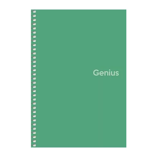 Spirálfüzet, A5, kockás, 80 lap, PP borító, SHKOLYARYK "Genius", vegyes