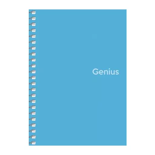 Spirálfüzet, A6, kockás, 80 lap, PP borító, SHKOLYARYK "Genius", vegyes