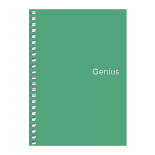 Spirálfüzet, A6, kockás, 80 lap, PP borító, SHKOLYARYK "Genius", vegyes