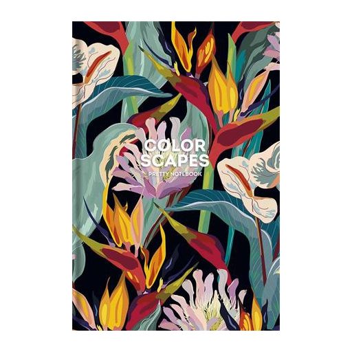 Jegyzetfüzet, A5, kockás, 80 lap, SHKOLYARYK "Color Scapes", vegyes
