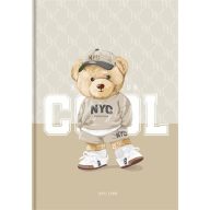   Jegyzetfüzet, A4, kockás, 80 lap, keményfedeles, SHKOLYARYK "Cool"