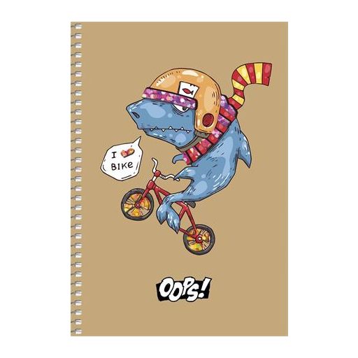 Spirálfüzet, A5, kockás, 96 lap, SHKOLYARYK "Student", vegyes