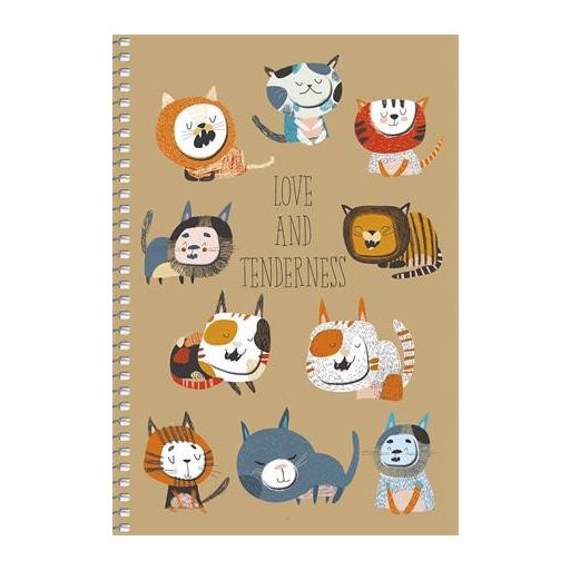 Spirálfüzet, A5, kockás, 96 lap, SHKOLYARYK "Student", vegyes