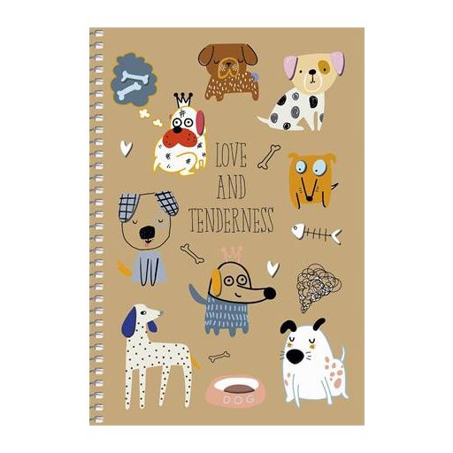 Spirálfüzet, A5, kockás, 96 lap, SHKOLYARYK "Student", vegyes