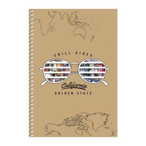 Spirálfüzet, A5, kockás, 96 lap, SHKOLYARYK "Student", vegyes