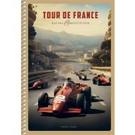   Spirálfüzet, A5, sima, 96 lap, SHKOLYARYK "Racing Competition", vegyes