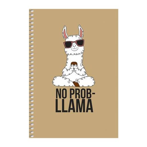 Spirálfüzet, A5, sima, 96 lap, SHKOLYARYK, állatok, vegyes